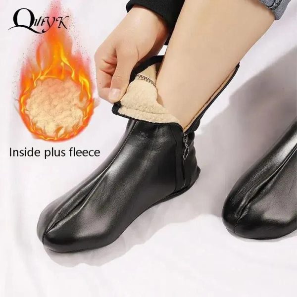 Unisex Winter Warm Leather Socks